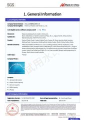 SGS certificate of Hebei Erye Rubber and Plastic Co., Ltd. – certificate photo, supplier certificates section