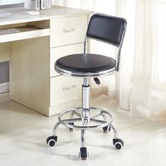 High Stool Brake Wheel Backrest Chair Bar Cashier High Stool Work Pulley Swivel Chair Lab Stool Lift High Chair - Image 6