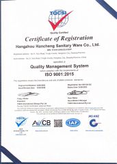 ISO9001:2015 certificate from Tonglu Tianyun Plastic Accessories Factory