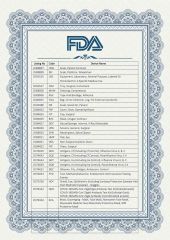 FDA certificate from HANGZHOU KIMISLAB CO., LTD.