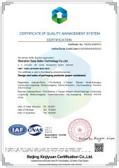 ISO9001 certificate of Shenzhen Shangyi Jinggong Technology Co., Ltd. – certificate photo, supplier certificates section