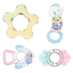 Early Learning Musical Infant Rattle Sensory Teether Toddlers Chewing Teething Toys Baby 4PC Set Rattles Toy - Image 2