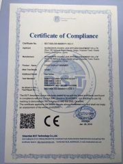 Certificate of Compliance certificate from Guangzhou Lida Kitchen Equipment Co., Ltd.