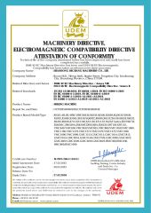 CE of Milling Machine certificate from Shandong Dechang Machinery Co., Ltd.