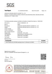 RoHS certificate of Hangzhou Meshine Import And Export Co., Ltd – certificate photo, supplier certificates section