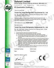 EC Examination Certificate certificate from Yantai Guangwei Food Cold-Chain Technology Co., Ltd.