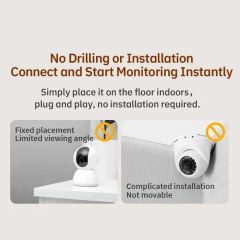 Intelligent Wireless IP Camera Smart Interactive Pet Security Robot with Night Vision - Image 5
