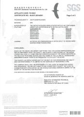 SGS certificate certificate from Dipping Industries (Shanghai) Co., Ltd.