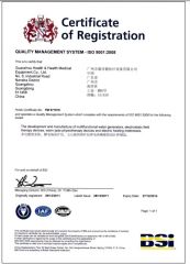 Quality Management System - ISO9001: 2008 certificate from Health&Health (Group)Co.,Ltd.