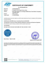 Our certificates certificate from Ningbo Lanhai Technology Co., Ltd
