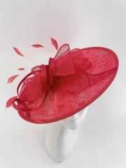 Red Wide-Shape Esinamay Fascinators - Image 1