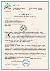 CERTIFICATE certificate from Sanhe Wk Electronic Technology Co., Ltd.