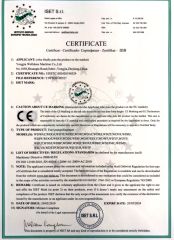 CE certificate of fuel dispenser certificate from Wenzhou Huiyang Energy Technology Co., Ltd