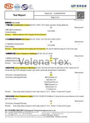 European Standard certificate of Shaoxing Velena Textile Co., Ltd. – certificate photo, supplier certificates section