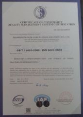 ISO9001-2000 Certificate certificate from Weifang Yourchance Machinery Co., Ltd.