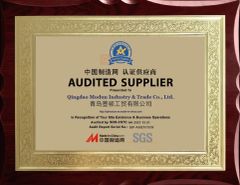 MIC certified supplier certificate from Qingdao Modun Industry & Trade Co., Ltd.