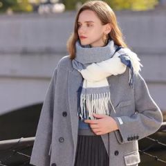 New Stylish Color Blocking Shawl Elegant Flowing Plaid Warm and Luxurious Temperament Scarf - Anhui Kaimi Clothing Co., Ltd.