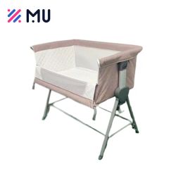 Foldable Steady Adjustable Basic Bedside Baby Bassinet Crib with Certificate - Image 3
