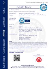 CE certificate from Zhejiang Kingfit Environment Co., Ltd.