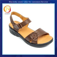 Professional Manufacturer Cow Leather Sandals Gender Women Waterproof No Heel Type Flat Occasion Casual Heel Shape Flat Toe Cap Open - Image 4