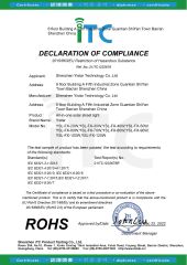 All in one solar street lights RoHs certificate of Shenzhen Yistar Technology Co., Ltd. – certificate photo, supplier certificates section