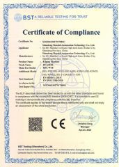 CE of edging machine certificate of Shandong Huashil Automation Technology Co., Ltd. – certificate photo, supplier certificates section