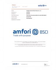 BSCI Certificate certificate from Hebei Peiling Tech. Co., Ltd.