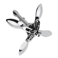 Small Boat Grapnel Folding Anchors Type Hose OEM Accept Color Silver Material Steel Materials Carbon HS Code 7326199000 Trademark SHENGHUISS - Image 3
