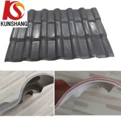 Fireproof Synthetic Resin Spanish PVC Roof/Roofing Tile for Residence - KUNSHANG INTERNATIONAL CO., LTD.