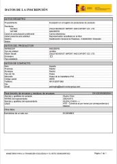 Spain_Packing Certificate certificate from Zhuji New East Import and Export Co., Ltd.