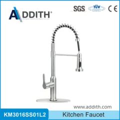 304 Stainless Steel Pull out Kitchen Faucet with 60cm Inlet Hose - Shanghai Addith Hardware Co., Ltd.