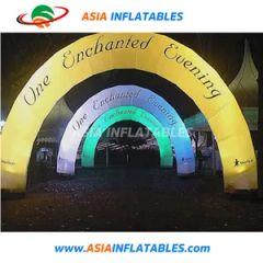 Party Decorative Lighting Round Inflatable Rainbow Arch with Air Blower - Image 5