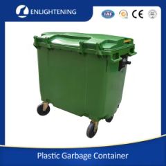 Plastic Industrial Dustbin 660 Liter Mobile Garbage Container Trash Can Two Wheels Waste Bin - Enlightening Plast Co., Ltd
