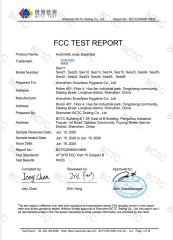 Ses-FCC-Report certificate from Shenzhen Smarlean Hygiene Co., Ltd.