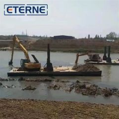 Eterne Customized River Working Excavator Use Assembly Pontoons Modular Barge - Image 5
