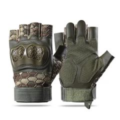 Premium Tactical Wear-Resistant Half-Finger Rock Climbing Durable Riding Gloves - Image 3