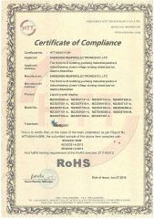 RoHS certificate from Shenzhen Reaper Electronics Co., Ltd.