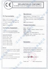 CE Declaration certificate from Shenzhen F1 Technology Co., Ltd.