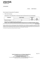 Fluorine-free waterproofing report certificate of Foshan Hongkai Furniture Co., Ltd. – certificate photo, supplier certificates section
