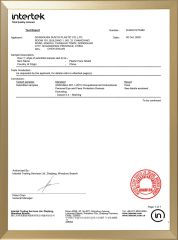 ANSI/SEA Z87.1-2015 certificate from Dongguan Sunyo Plastic Co., Ltd.