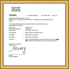 SGS certificate from Guangdong Songtao Co., Ltd.