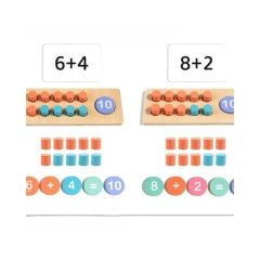 Wooden Math Montessori Multi Function Children Educational Learning Toys - Image 2