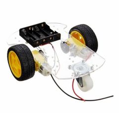 Transparent Robot Smart Car Chassis Kit Scale 1:5 Tire Count 2 Weight 0.4kg Motor Count 2 Gear Ratio 1:48 Material - Image 2