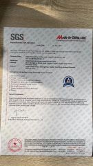 SGS certificate of Hebei Changfeng Rubber and Plastic Products Co., Ltd. – certificate photo, supplier certificates section