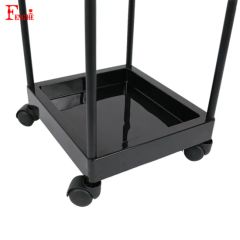 3 Tier Rolling Salon Trolley with Tool Holders – Hairdresser Utility Cart - Image 5