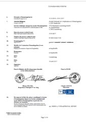 ECE R43 certificate from Jiangsu ANKO Optical Materials Co., Ltd.