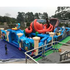 Kids Outdoor Obstacle Course Inflatable Theme Park Inflatable Land Playground - Image 2