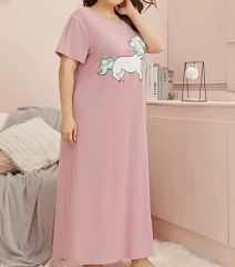 Cartoon Night Wear Sexy Night Dresses Women Pajamas Sleepwear Nightgowns Plus Size Unicorn Print Women Night Dress - Image 4
