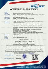 CE-Biomass Gasification System certificate from Wuxi Powermax Renewable Energy Technology Co., Ltd