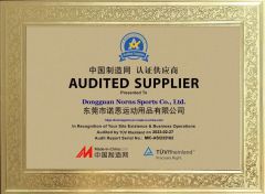 Audited Supplier certificate from Dongguan Norns Sports Co., Ltd.